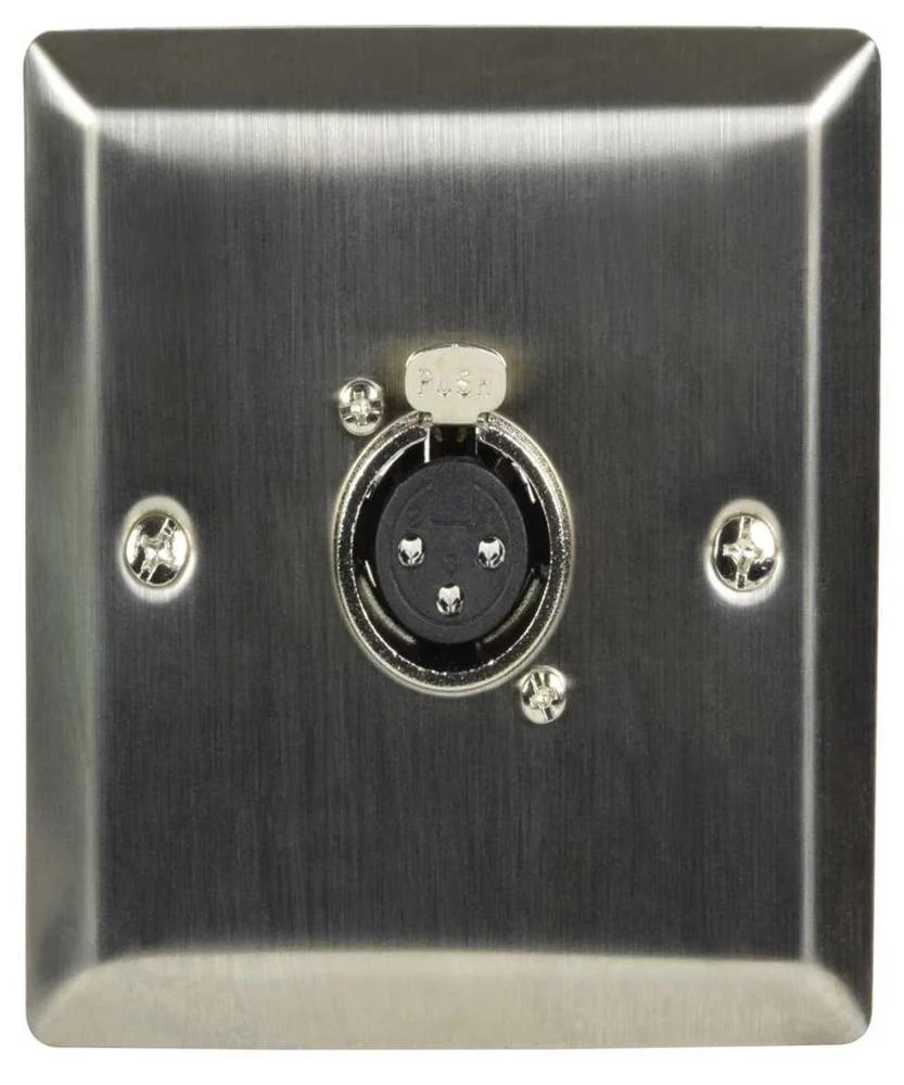 Steel Wallplate With Xlr Socket