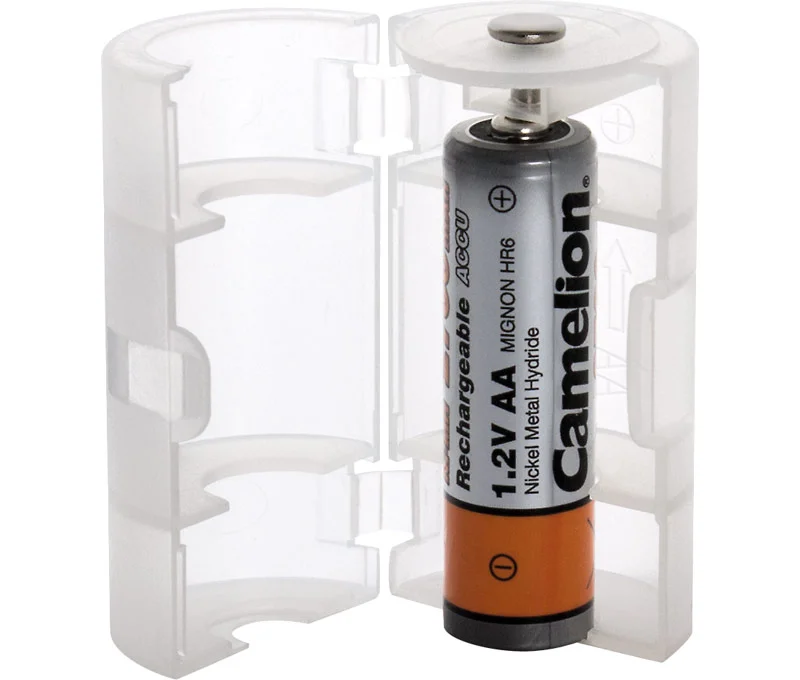 Adaptador Convertidor de Baterías Aa/R6 a D/R20