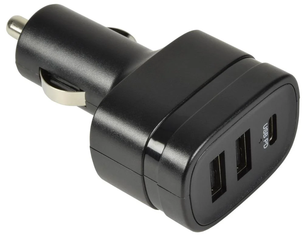 Cargador de Automóviles 2 Usb Y Tipo C 40w Puertos