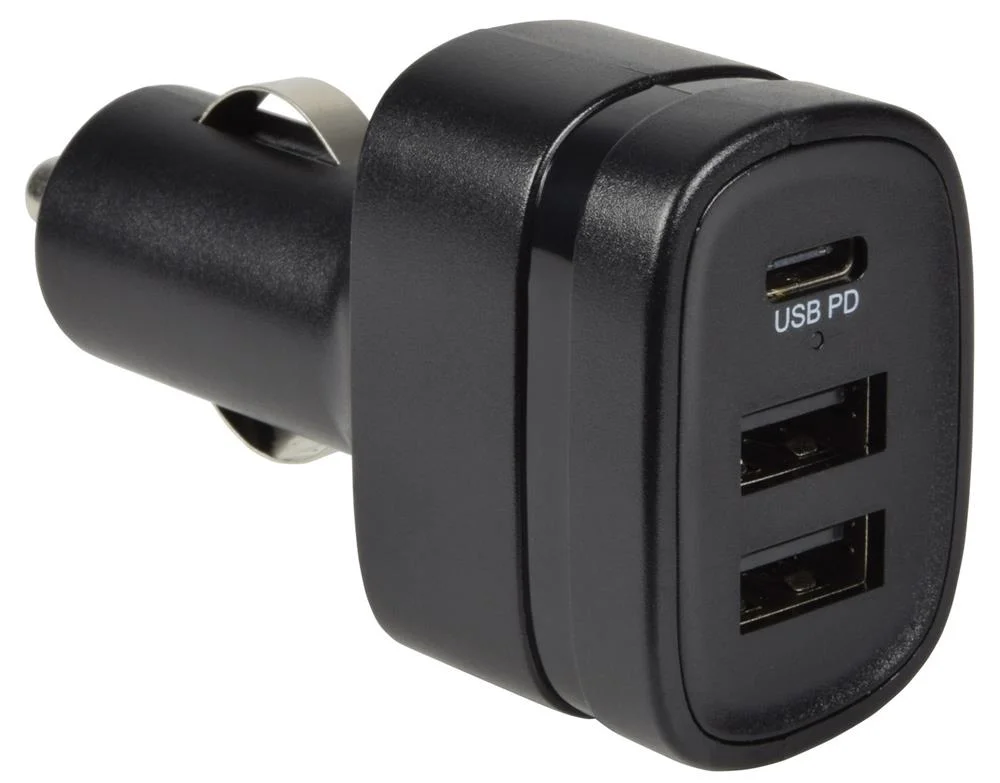 Cargador de Automóviles 2 Usb Y Tipo C 40w Puertos