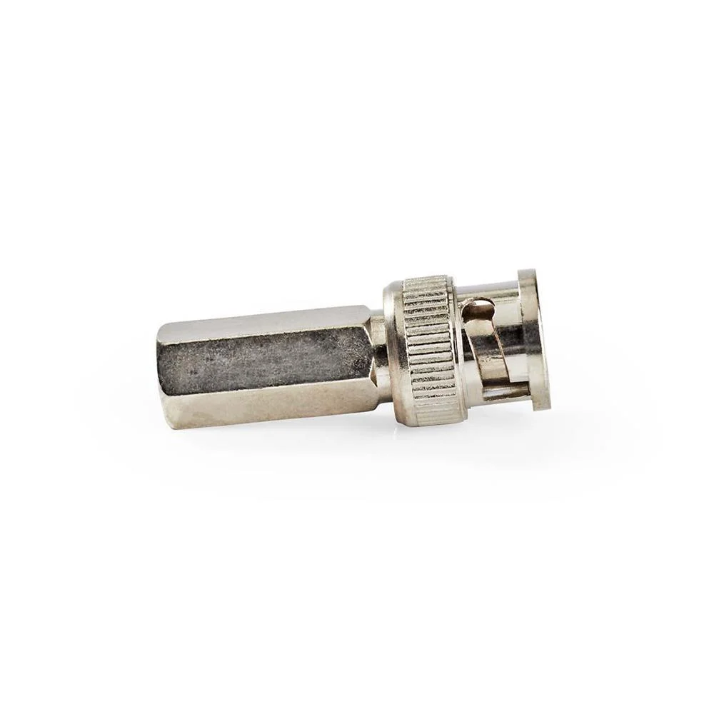 Conector Bnc Macho Para Cabo Coaxial De 5mm Metal