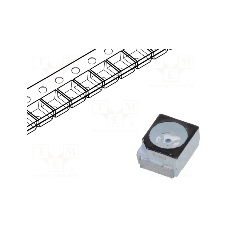 LED SMD 3528 PLCC2 Amarelo 1150-3800mlm 0.45-1.4cd