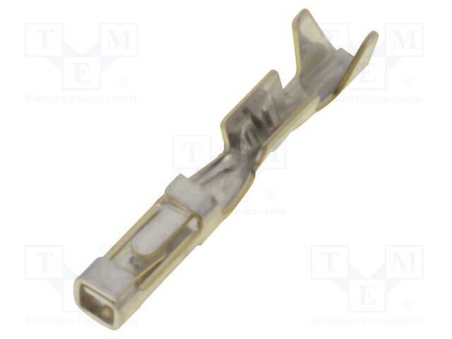 Contacto, Fêmea, Latão, Estanhado, 28awg÷22awg, Mte, Cerrar