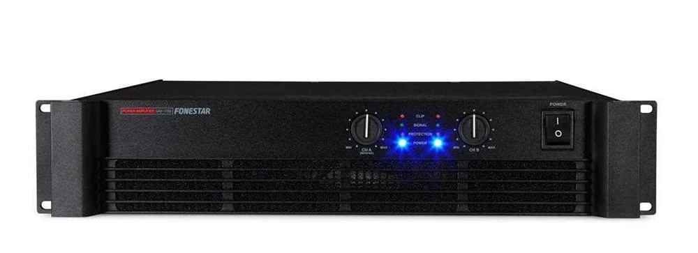 Etapa de Potência Profissional Estéreo. 450 + 450 W Rms@8o, 675 + 675 W Rms@4o, 880 + 880 W Rms@2o. 