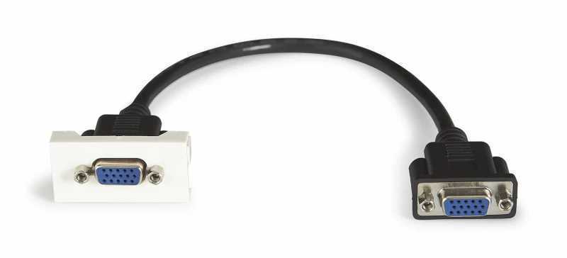 Painel de Conexao VGA Femea com Cabo de 20cm