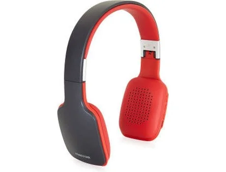 Auscultadores Bluetooth Cinzento/Vermelho