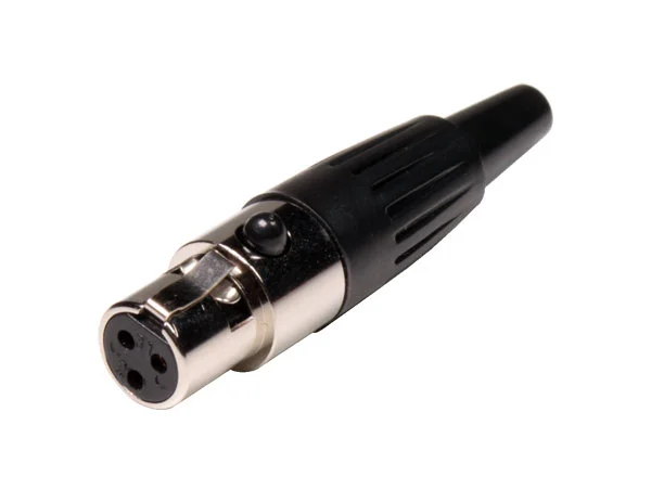 Ficha Mini  Xlr Femea 3 Pinos