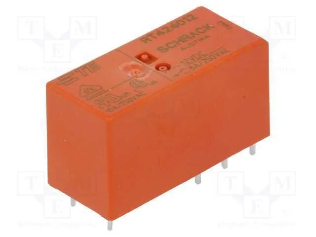 Relé: Eletromagnético, Dpdt, Ubobina : 12vdc, 8a, 8a/250vac, Pcb