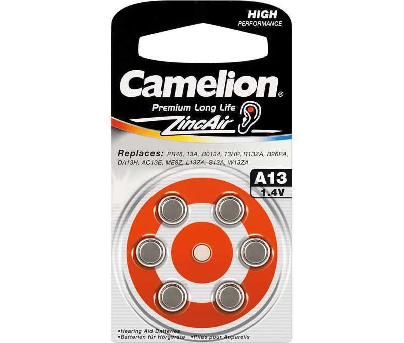 Pilha Botao Zinco A13 Bp6 Pack 6