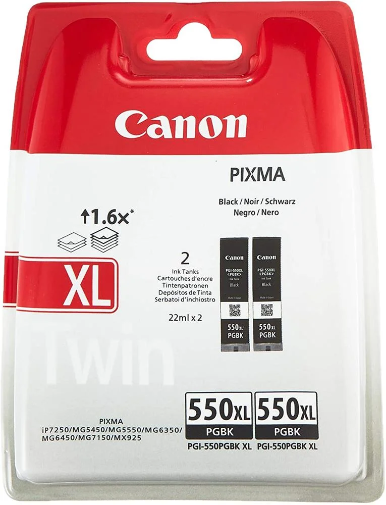 Canon Pgi-550 Xl Pgbk Preto Twin Pack