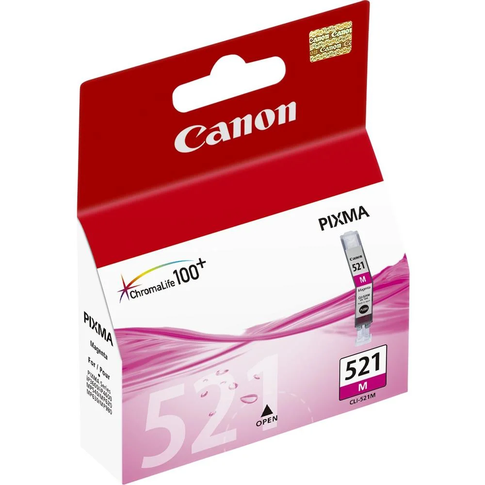 Tinteiro de Tinta Original Canon Cli-521 M Magenta