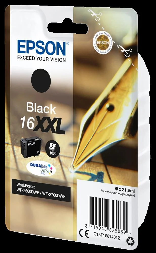 Tinteiro Preto 16xxl (1000 Páginas) - Epson