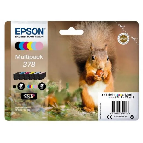 Epson Multipack Claria Photo Hd T 378 (6 Cores).
