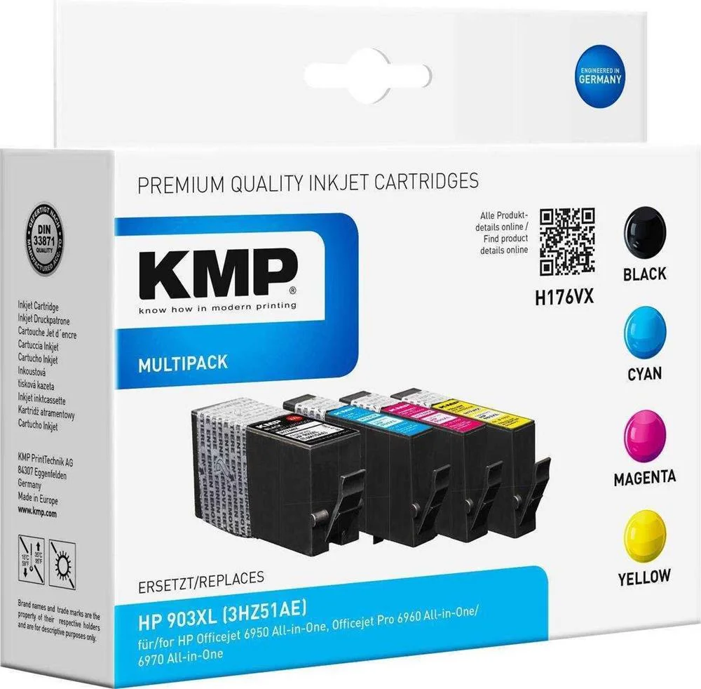 Pacote promocional KMP H176VX BK / C / M / Y compa