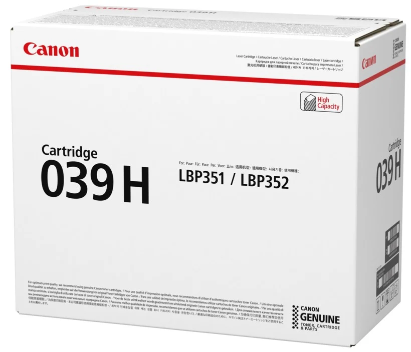 Toner 039 Preto (25000 Páginas) - Canon