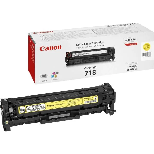 Toner 718 Amarelo (2900 Páginas) - Canon