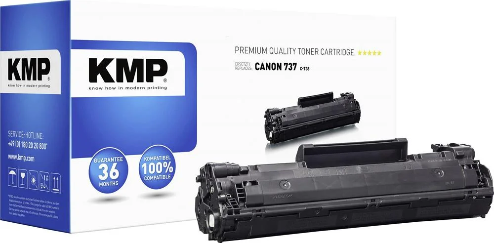 KMP C-T38 Toner preto compatível com Canon 737