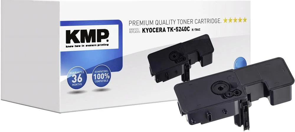 Kmp K-t84c Toner Ciano Compatível W. Kyocera Tk-5.