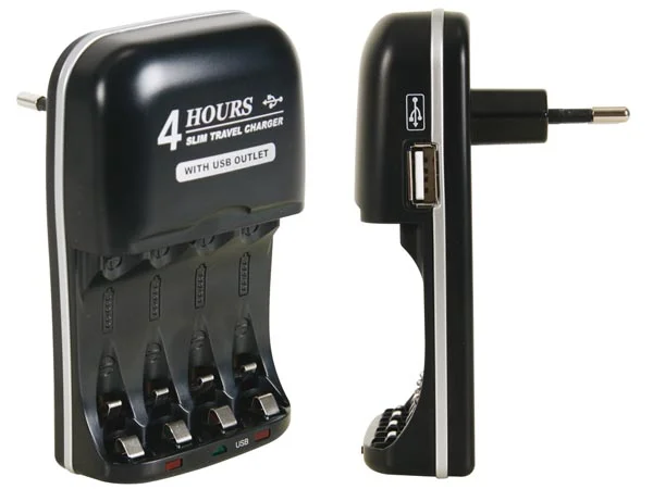 Cargador Rápido para Baterías Nimh Con Salida Usb