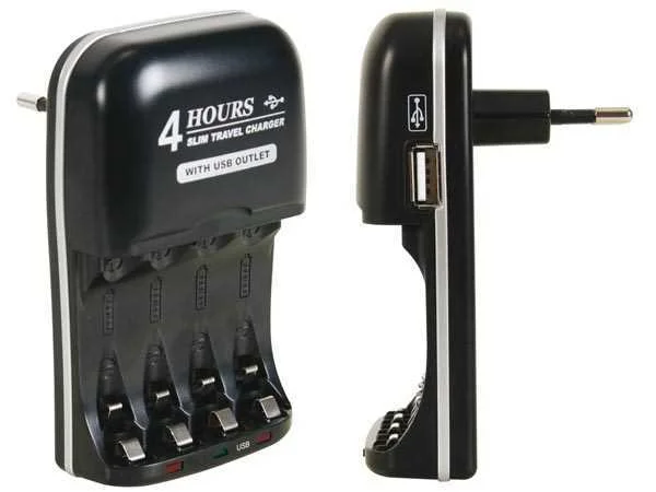 Cargador Rápido para Baterías Nimh Con Salida Usb