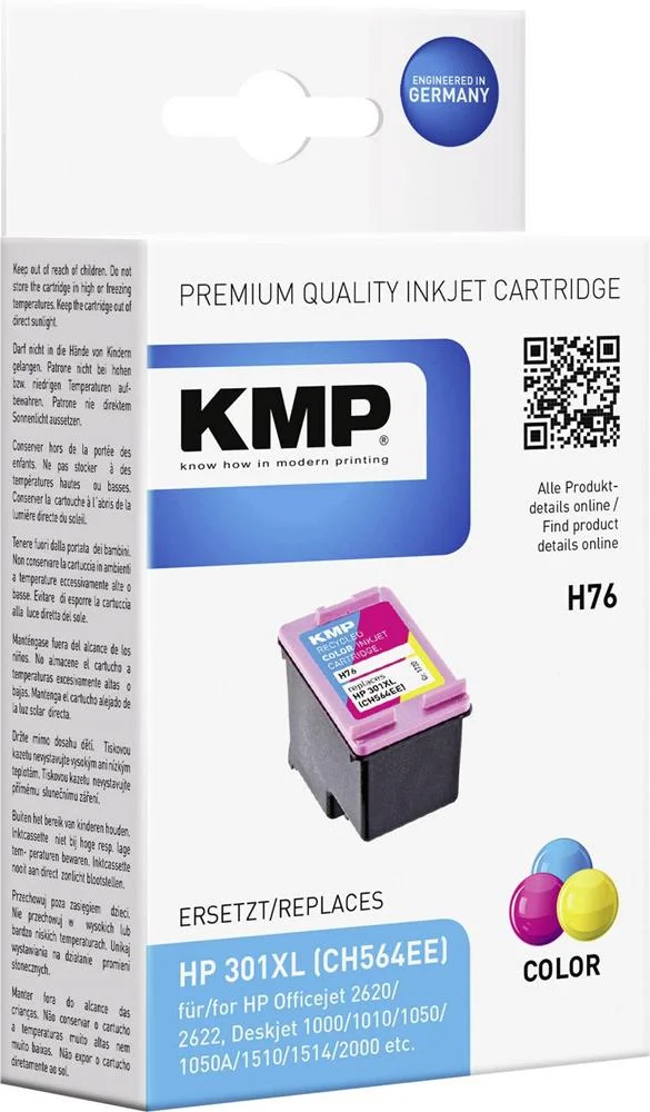 Cor do cartucho de tinta KMP H76 compatível com HP