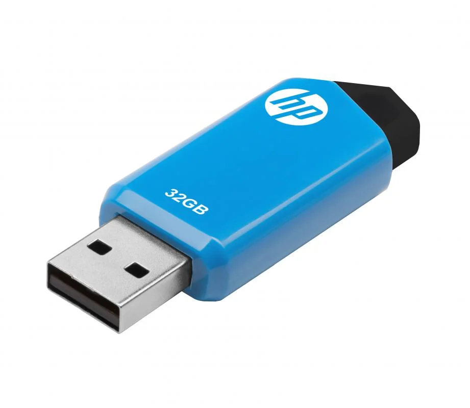 Pen Drive 32gb V150w Usb 2.0 (Azul/Preto) - Hp
