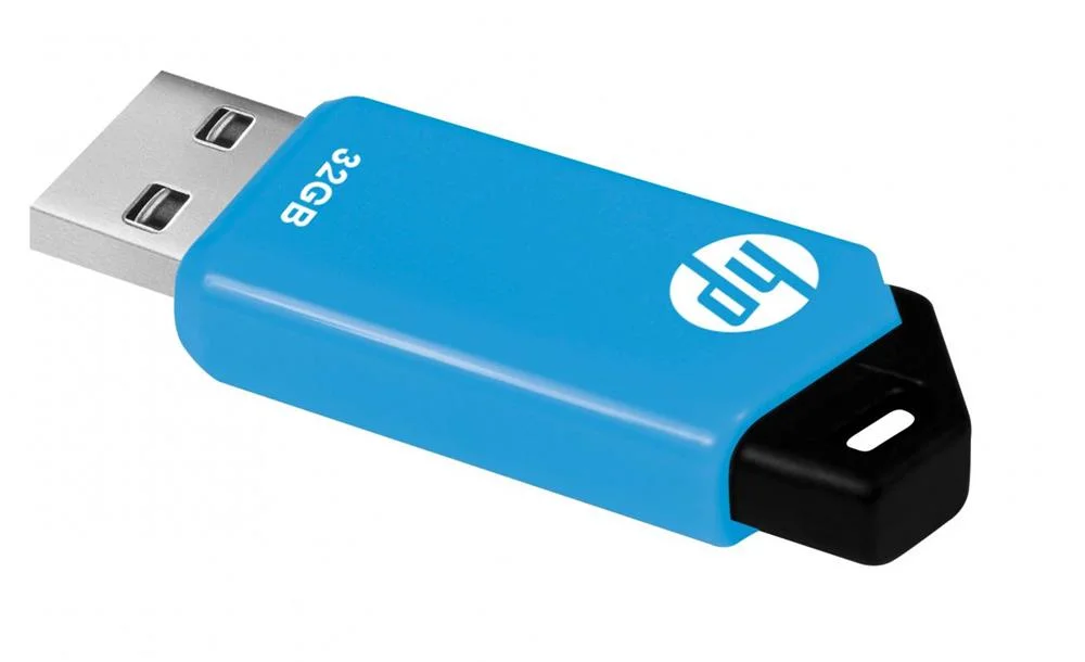 Pen Drive 32gb V150w Usb 2.0 (Azul/Preto) - Hp