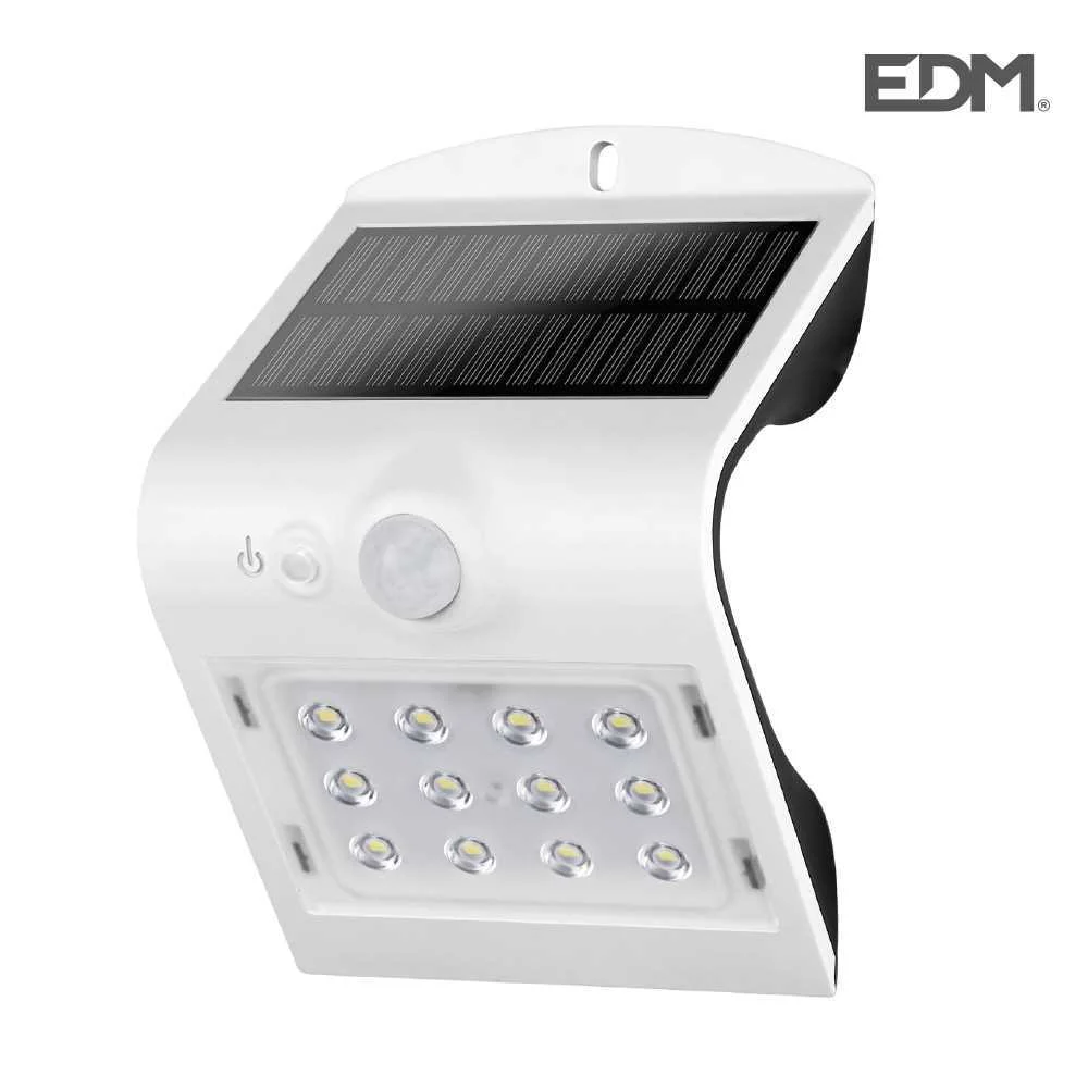 Aplique Solar 1.5w 220 Lm Com Sensor De Presença