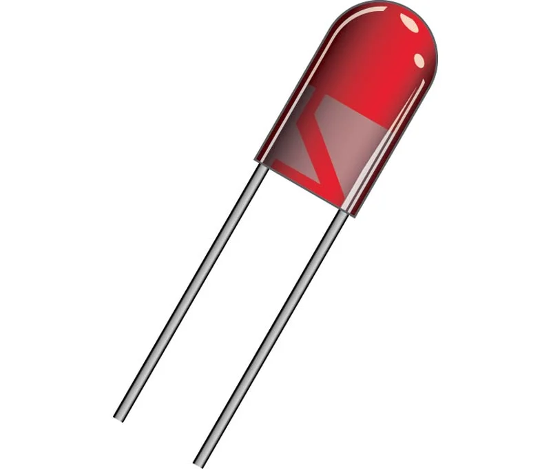Diodo LED Cor Vermelho 5mm (Trabalhos Manuais) 1,9v Edm