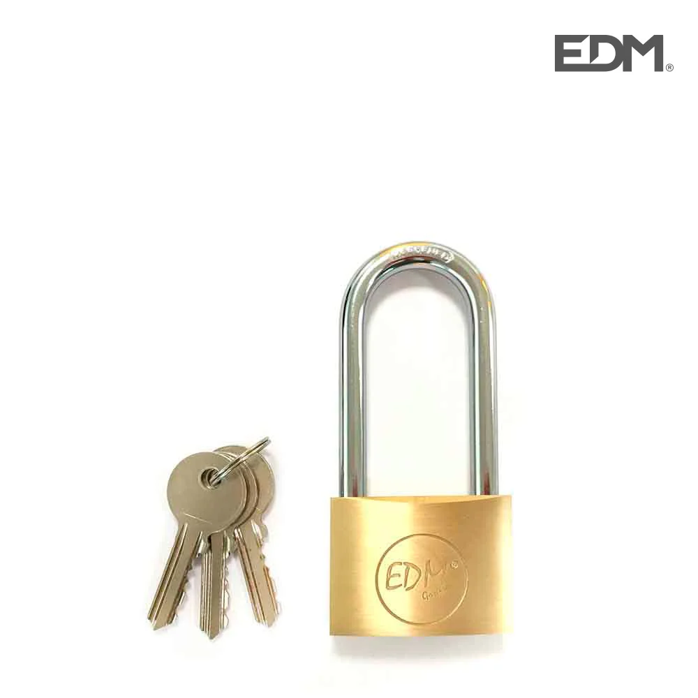 Cadeado em Latao Arco Comprido 30x60mm em Blister