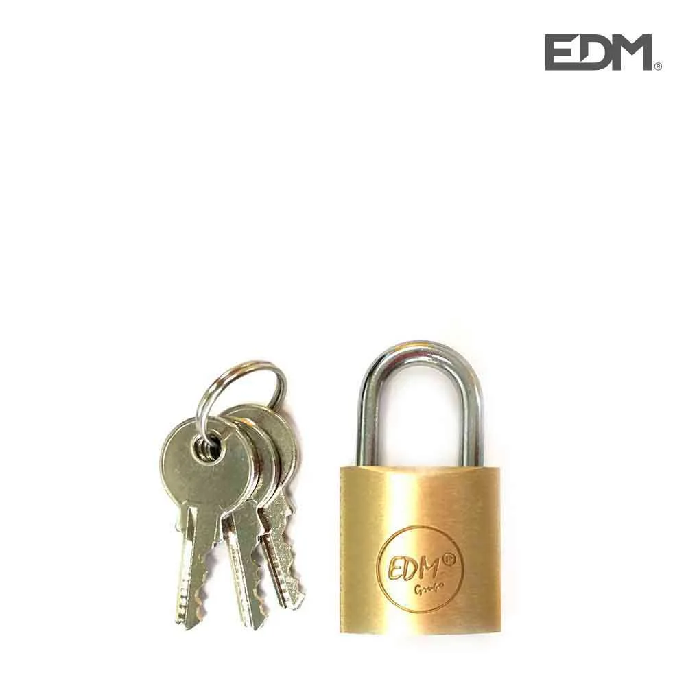 CANDADO LATON ARCO NORMAL 25X15MM BLISTER