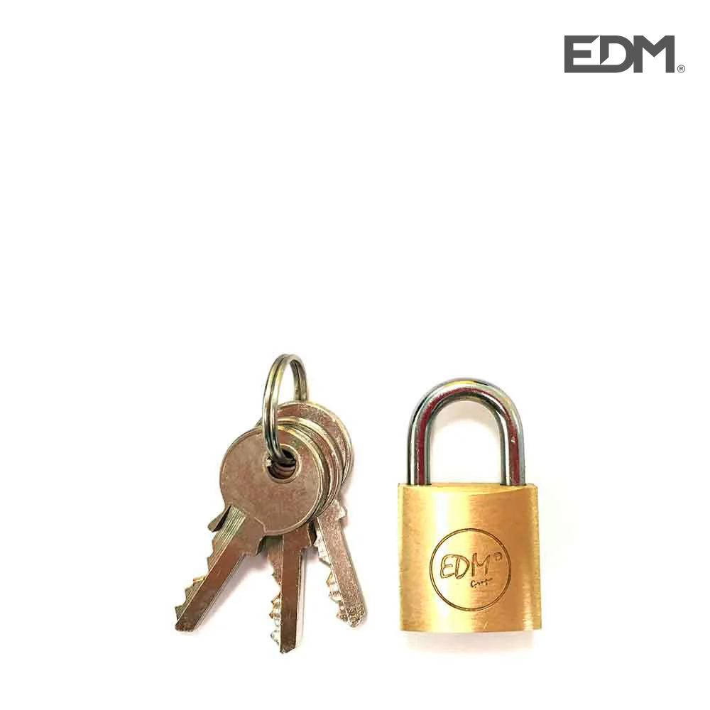 CANDADO LATON ARCO NORMAL 20X12MM BLISTER