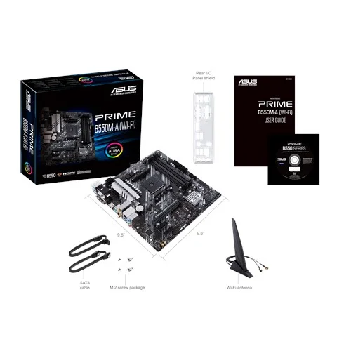 Motherboard Asus Prime B550m-A Amd Am4 B550 4ddr4 Usb 3.2 M.2