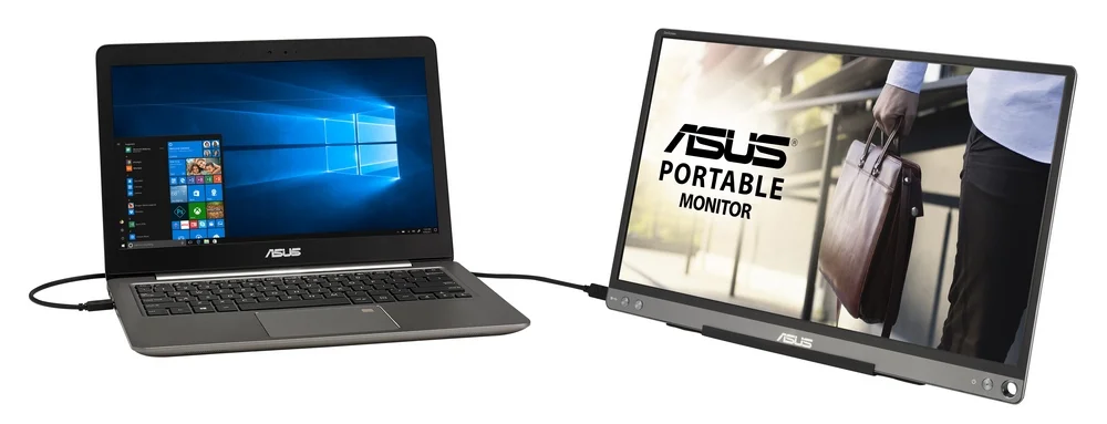 Monitor Zenscreen LED 15.6" Mb16ace Full Hd Cinzento - Asus