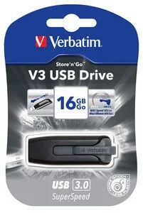 Pen Verbatim 16gb Usb 3.0 Store N Go V3 Black / G.