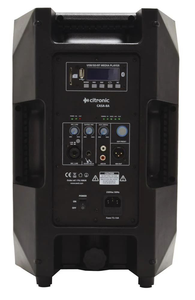 Cabina de Columna Activa 8&#39; 200w Rms Usb/Sd/Bt