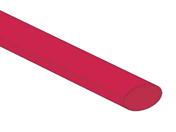 Shrinkable Tube 9.5mm - Red - 25 Pcs