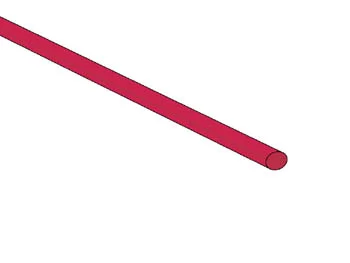 Shrinkable Tube 2.4mm - Red - 50 Pcs