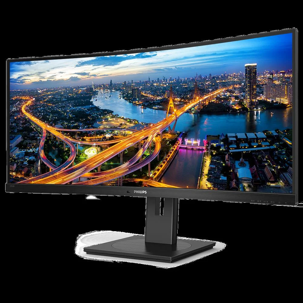 Monitor Philips 34" 346b1c/00 Va Wqhd 21:9 Curvo 1