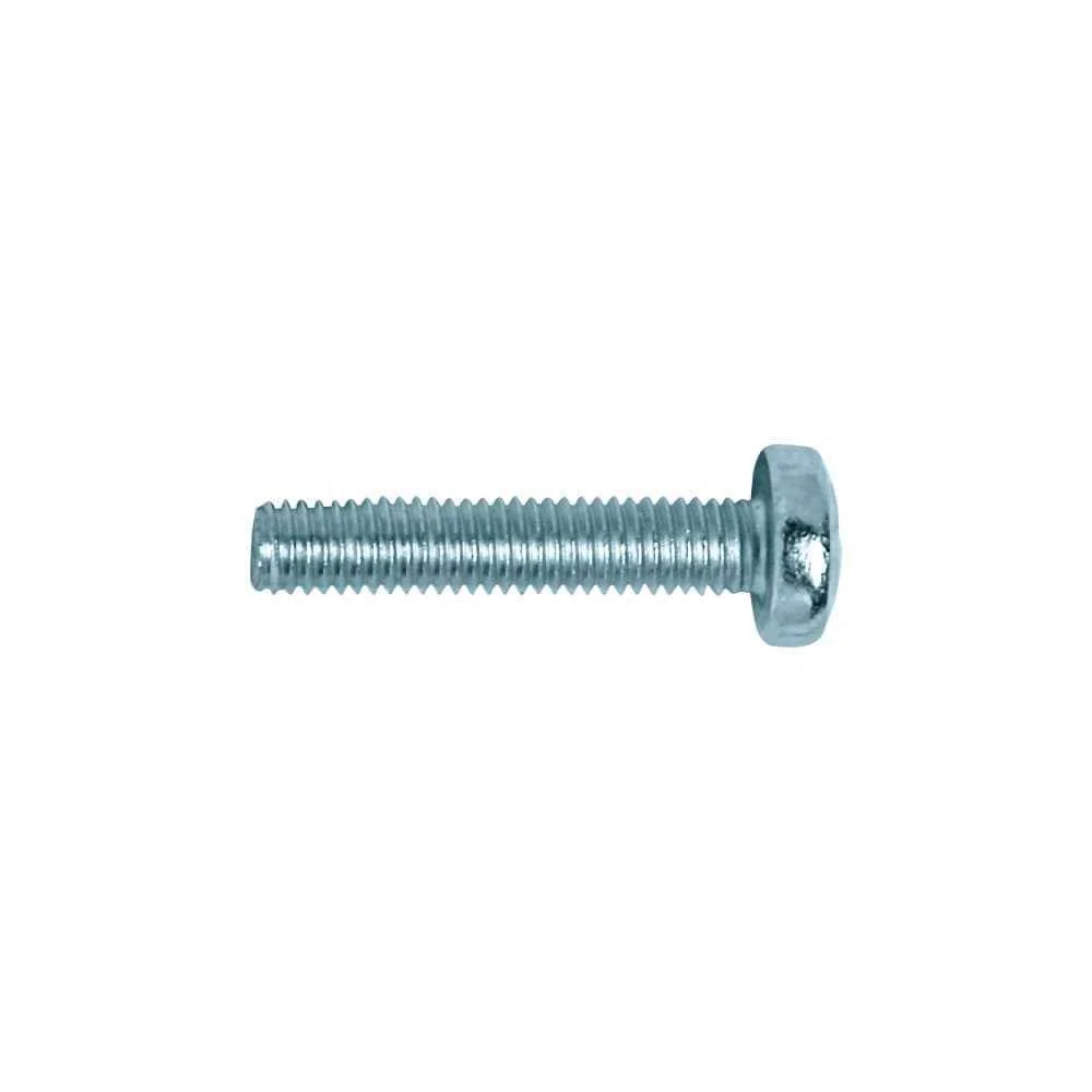 Caixa 250 Unid. Parafuso Métrica Cabeça de Queijo Philips Din/Ref 7985 Ø6x25mm Zincado Celo