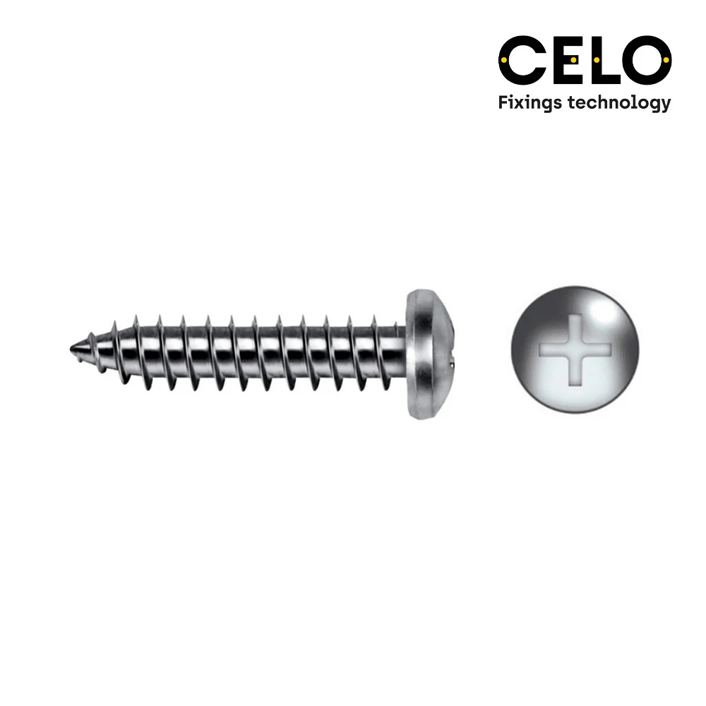 Caixa 250 Unid. Parafuso Chapa Cabeça de Queijo Philips Din/Ref 7981 4,8x25mm Zincado Celo