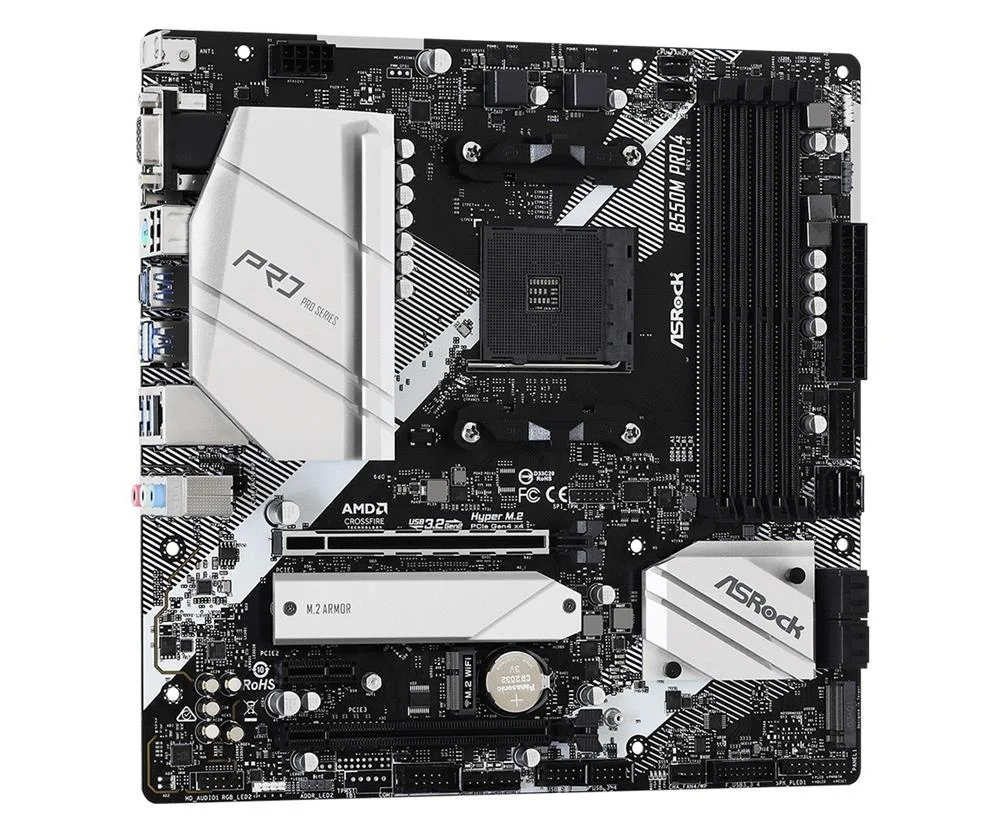 Asrock B550m Pro4 Socket Am4 Micro Atx Amd  B550