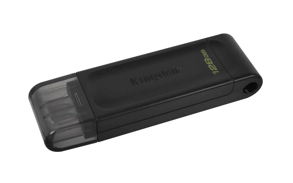 Pen Drive Datatraveler 70 128gb Usb-C 3.2 Gen 1 Preto - Kingston