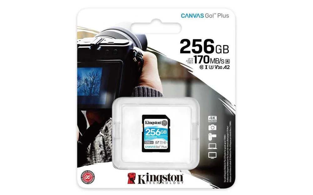 Cartão de Memória Sdxc 256gb Classe 10 - Kingston