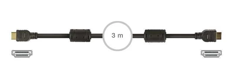 Cabo Hdmi. Hdmi Macho a Hdmi Macho. Resolução Uhd 4k@60hz. 18 Gbps. 3 M.