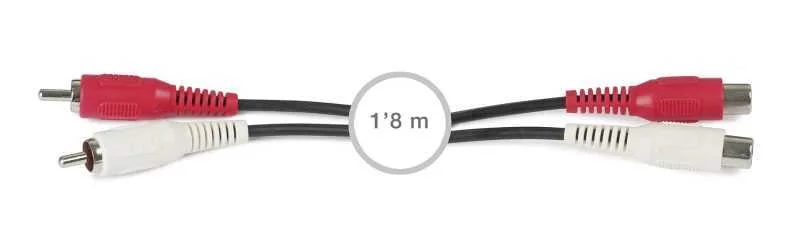 Cable de Audio 2 Rca a 2 Rca, 18 M