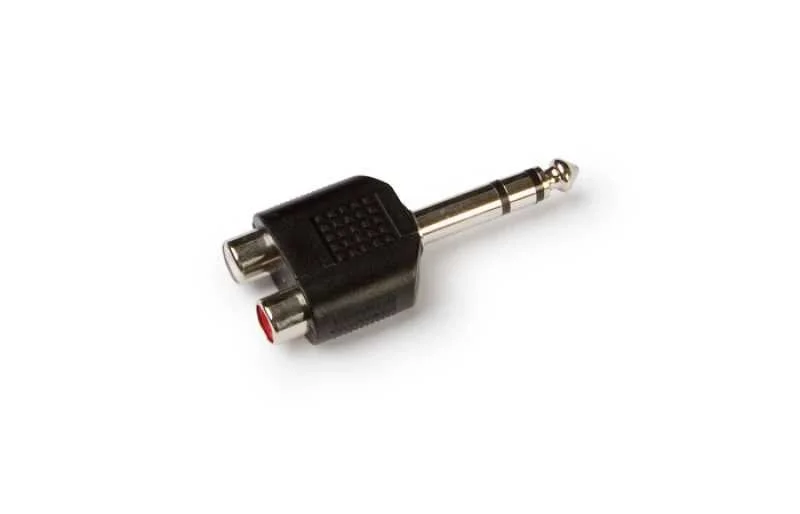 Adaptador de Áudio. 2 Rca Fêmea a Jack 6,3 Mm Estéreo Macho.