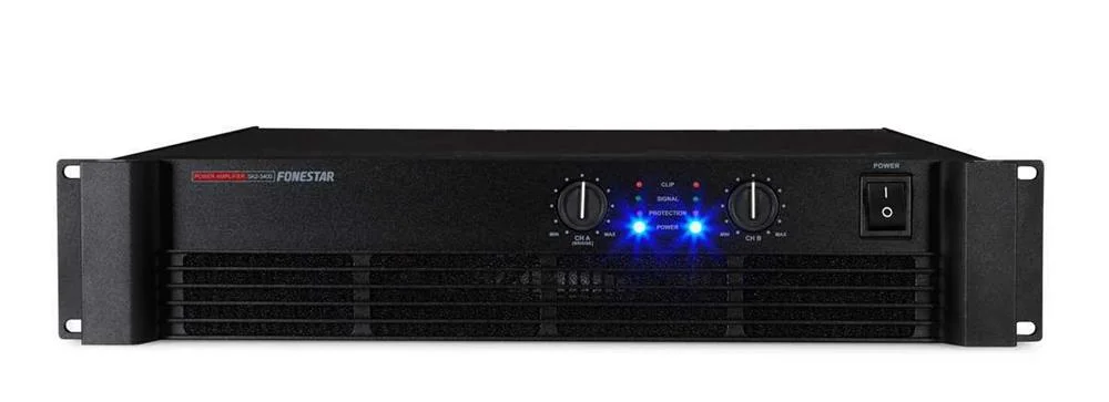 Etapa de Potência Profissional Estéreo. 850 + 850 W Rms@8o, 1.275 + 1.275 W Rms@4o, 1.700 + 1.700 W 