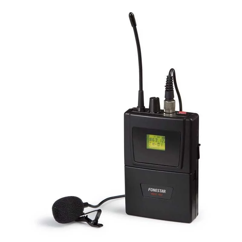 Microfone sem fios portátil UHF