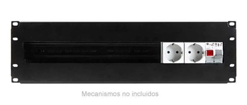 Panel Mecanizado 3u para Rack 19, para Ins.